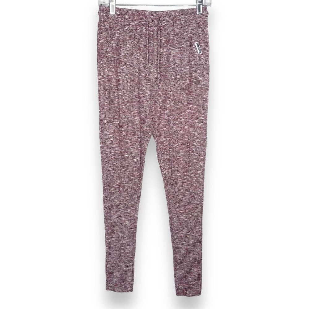 Gymshark Berry Slounge Berry Red Marl Jogger Leggings Medium